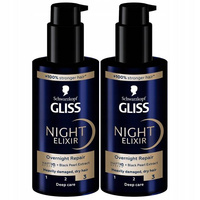 Gliss Night Elixir Overnight Repair 100ml x2