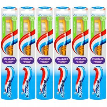 Aquafresh Family Szczoteczka do Zębów Medium x6