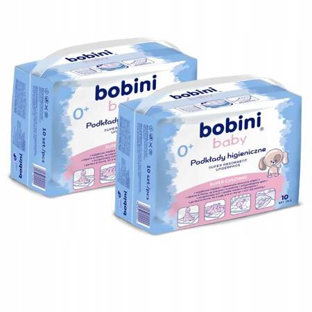 Bobini Baby Podkłady Higieniczne dla Dzieci 10 szt x2