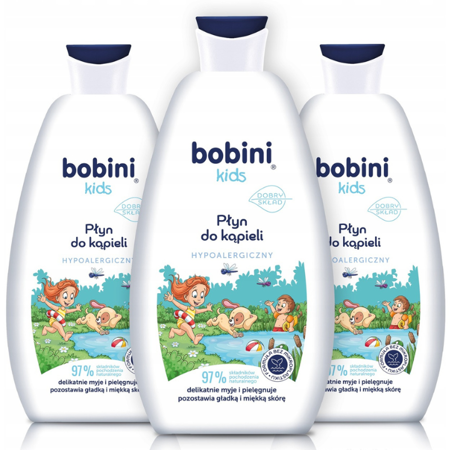 Bobini Kids Płyn do Kąpieli dla Dzieci 3x500ml