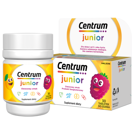 Centrum Junior Multiwitaminy dla Dzieci 30 sztuk