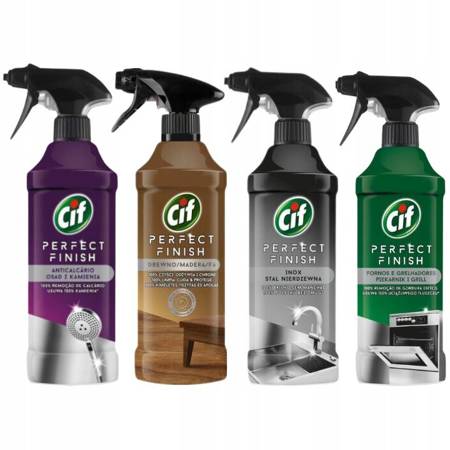 Cif Perfect Finish Zestaw Mix Spray 4x435ml