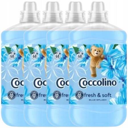 Coccolino Blue Splash Płyn do Płukania Tkanin Fresh & Soft 4x1,7L 272 pr