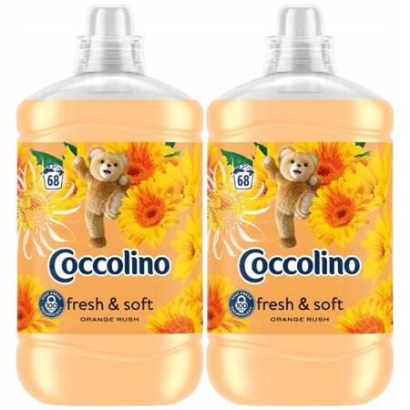 Coccolino Orange Rush Płyn do Płukania Tkanin Fresh & Soft 2x1,7L 136 prań