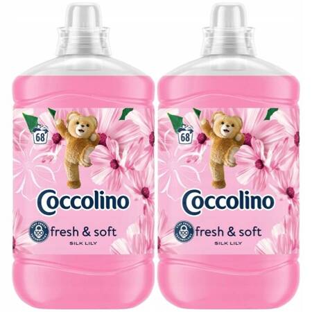 Coccolino Silk Lily Płyn do Płukania Tkanin Fresh & Soft 2x1,7L 136 prań