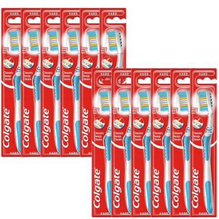 Colgate Szczoteczka do Zębów Classic Deep Clean Hard Twarda 12 sztuk