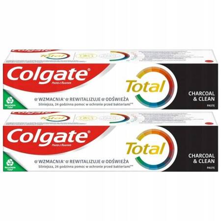 Colgate Total Charcoal Wybielająca Pasta do Mycia do Zębów 75ml