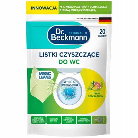 Dr Beckmann Chusteczki Listki do WC Citrus Sensation 20 szt.