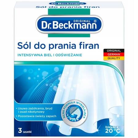 Dr. Beckmann Sól do Prania Wybielania firan 3x40g