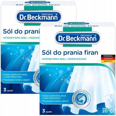 Dr. Beckmann Sól do Prania Wybielania firan 6x40g