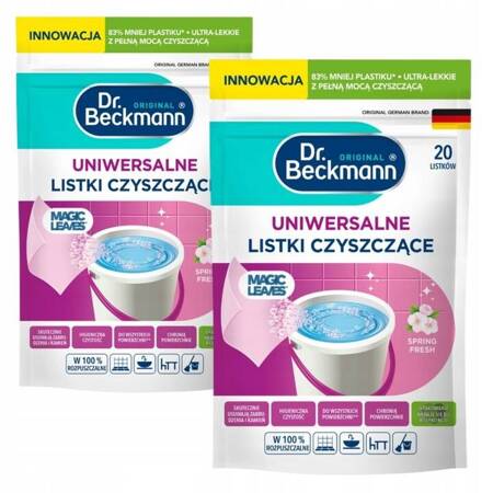 Dr Beckmann Uniwersalne Chusteczki Listki do Czyszczenia Spring 40 szt.