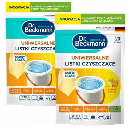 Dr Beckmann Uniwersalne Chusteczki Listki do Czyszczenia Summer 40 szt.