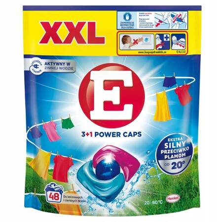 E Power Caps Kapsułki do Prania Koloru i Ciemnych Tkanin XXL 48 prań