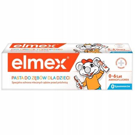 Elmex Pasta do Mycia Zębów dla Dzieci 0-6 lat 50ml