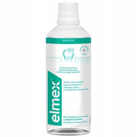 Elmex Sensitive Plus Płyn do Płukania Jamy Ustnej z Aminofluorkiem 400 ml