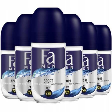 Fa MEN Deo Roll-on Sport Antyperspirant 5x50ml