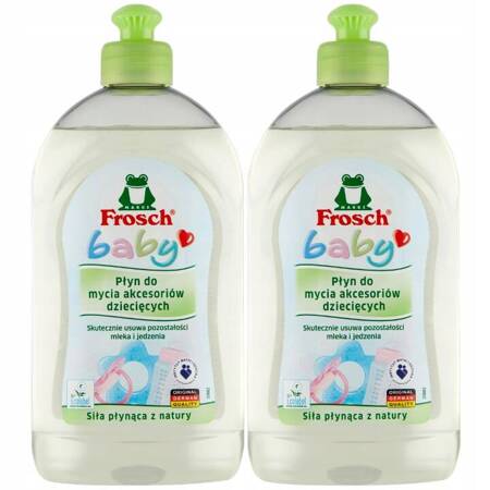 Frosch Baby Płyn do Mycia Smoczków i Butelek 2x500ml