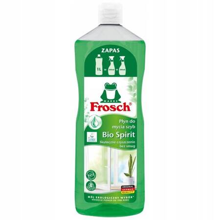 Frosch Bio Spirit Płyn do Mycia Szyb Luster Zapas 1000ml