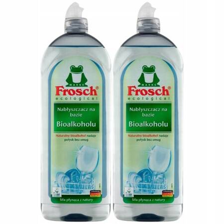 Frosch Nabłyszczacz do Zmywarek Bioalkohol 2x750ml