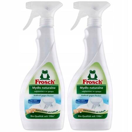 Frosch Odplamiacz w Sprayu Mydło Naturalne 2x500ml