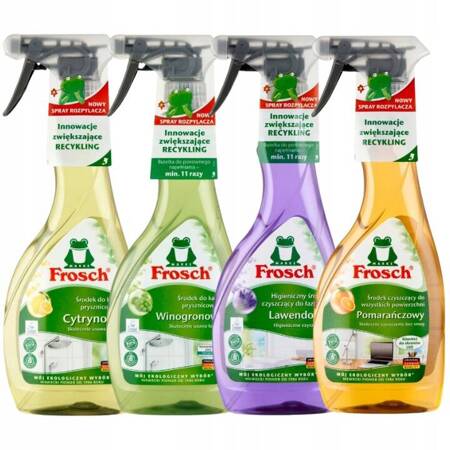 Frosch Płyn do Czyszczenia Łazienki MIX 4x500ml