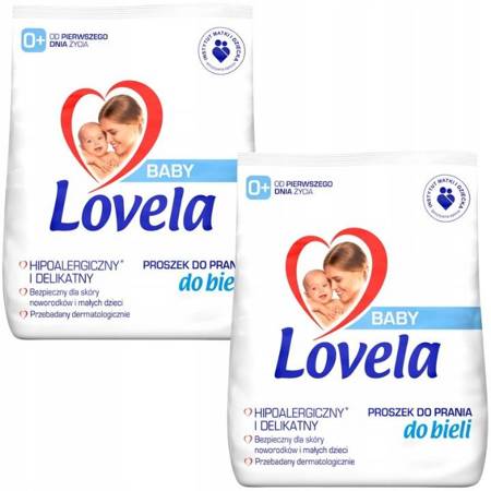 LOVELA Baby Proszek Hipoalergiczny Biel 8,2kg 82pr