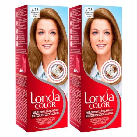 Londa Color Farba do Włosów Średni Blond 8/13 x2