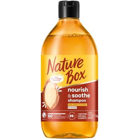 Nature Box Argan Odżywczy Szampon do Włosów 385ml