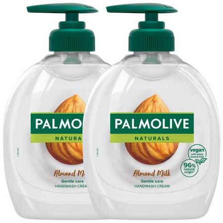 Palmolive Naturals Milk & Almond Mydło w Płynie do Mycia Rąk 2x300ml