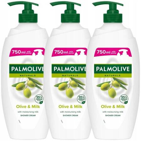 Palmolive Naturals Olive & Milk Kremowy Żel pod Prysznic 3x750ml