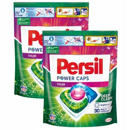 Persil Power Caps Kapsułki do Prania Koloru 33 szt x2