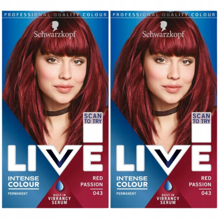 Schwarzkopf Live Farba do Włosów Red Passion 043 x2