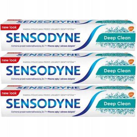 Sensodyne Deep Clean Pasta do Zębów 75ml x3