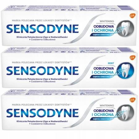 Sensodyne Odbudowa i Ochrona Pasta do Zębów 3x75ml