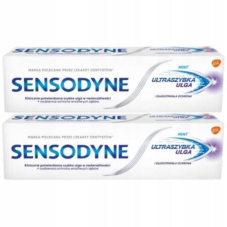 Sensodyne UltraSzybka Ulga Pasta do Zębów 2x75ml