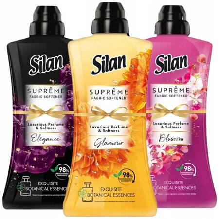 Silan Supreme Elegance Glamour Blossom Płyn do Płukania Mix 3x1,012L 138pr