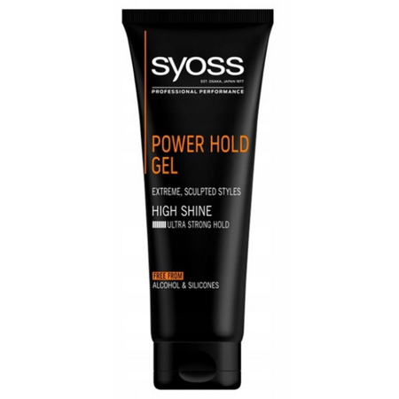 Syoss MEN Power Hold Mocny Żel do Włosów Kręconych 250ml