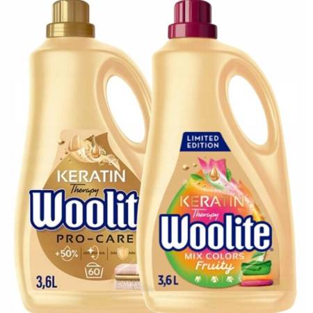 Woolite Fruity Pro Care Płyn do Prania Mix 2x3,6L