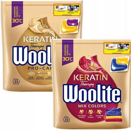 Woolite Kapsułki do Prania Pro Care Kolor 33 x2